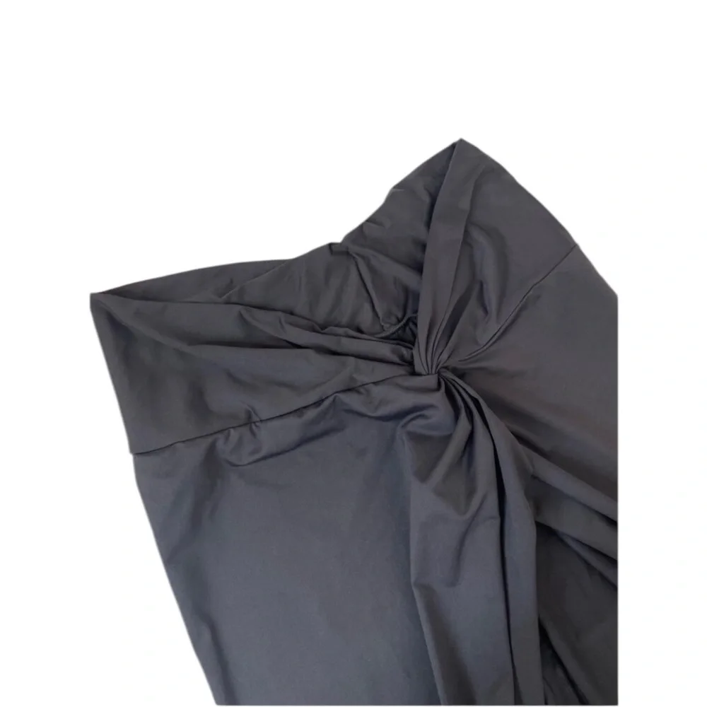 SKIMS black XL swim sarong fits woman’s 12-16 stretch NWT